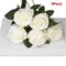 5Pcs Red Roses Artificial Flowers Bouquet